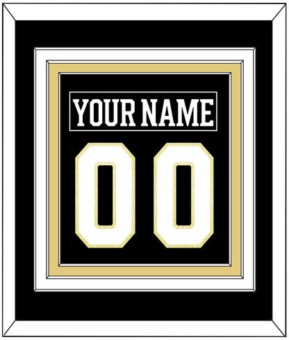 Boston Nameplate & Number (Back) Combined - Centennial Home Black (2024-2025) - Premier Tier 2