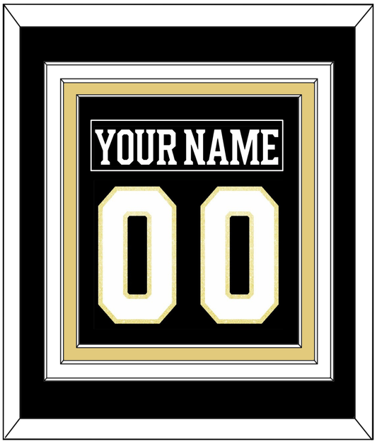 Boston Nameplate & Number (Back) Combined - Centennial Home Black (2024-2025) - Premier Tier 2