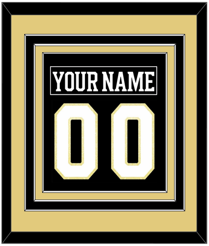 Boston Nameplate & Number (Back) Combined - Centennial Home Black (2024-2025) - Premier Tier 3