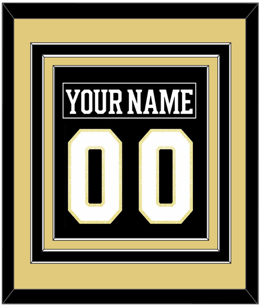 Boston Nameplate & Number (Back) Combined - Centennial Home Black (2024-2025) - Premier Tier 3
