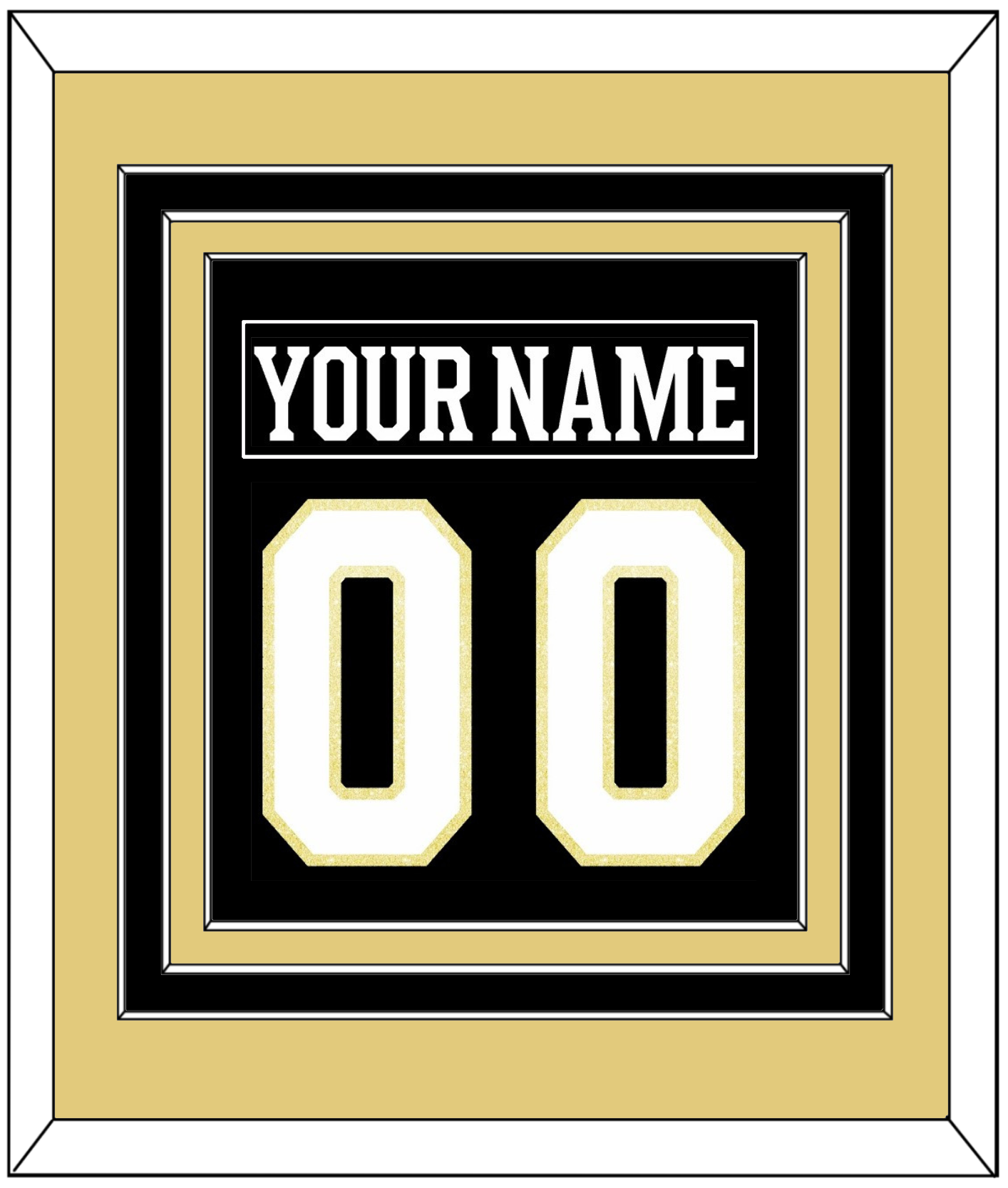 Boston Nameplate & Number (Back) Combined - Centennial Home Black (2024-2025) - Premier Tier 3
