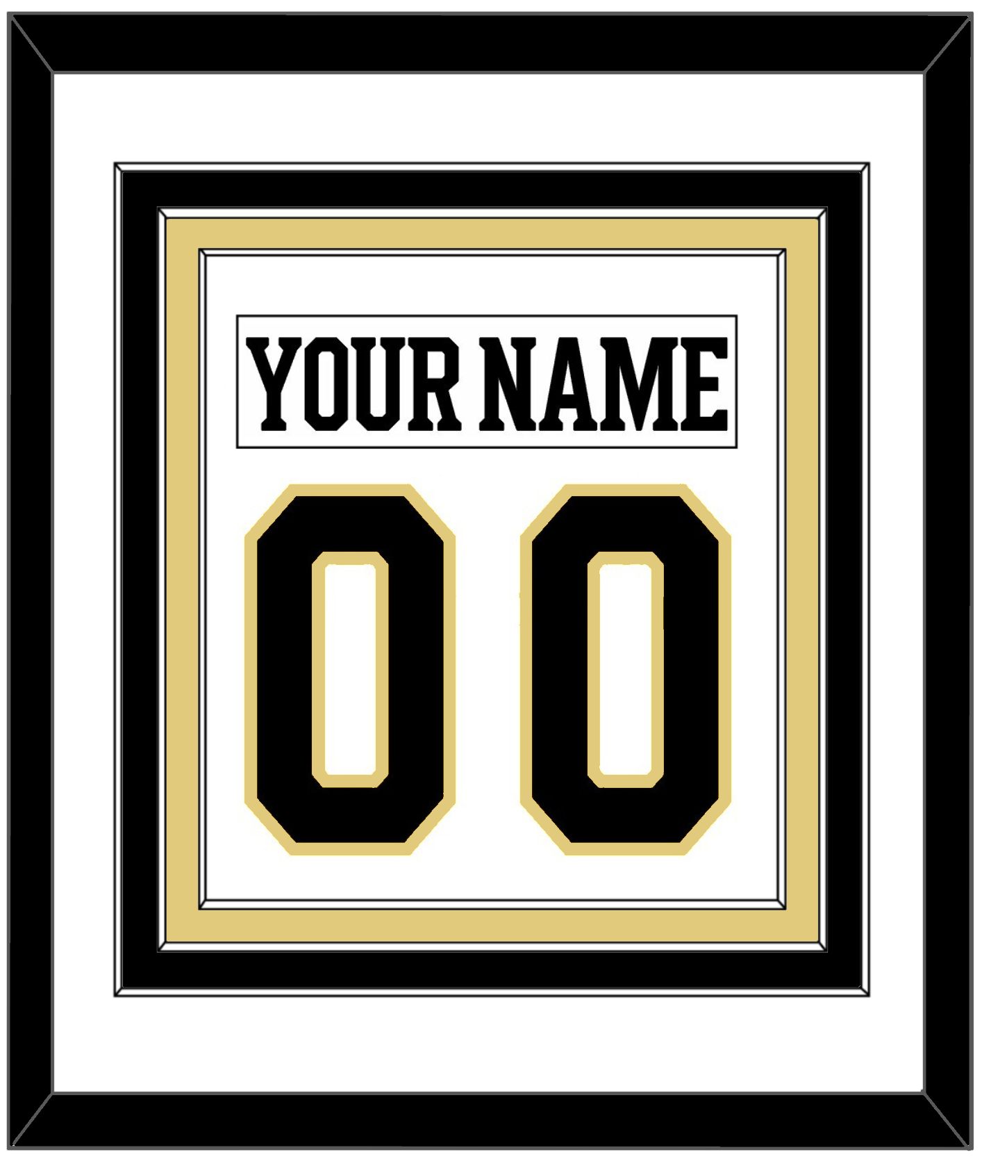 Boston Nameplate & Number (Back) Combined - Centennial Road White (2024-2025) - Premier Tier 1