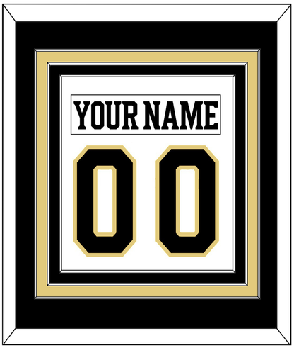 Boston Nameplate & Number (Back) Combined - Centennial Road White (2024-2025) - Premier Tier 2