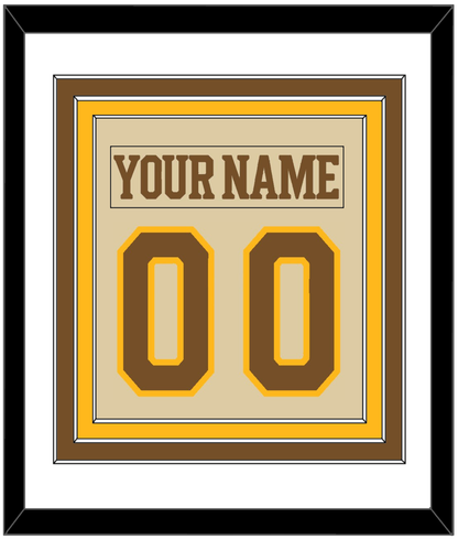 Boston Nameplate & Number (Back) Combined - Centennial Alternate Cream (2024-2025) - Premier Tier 1