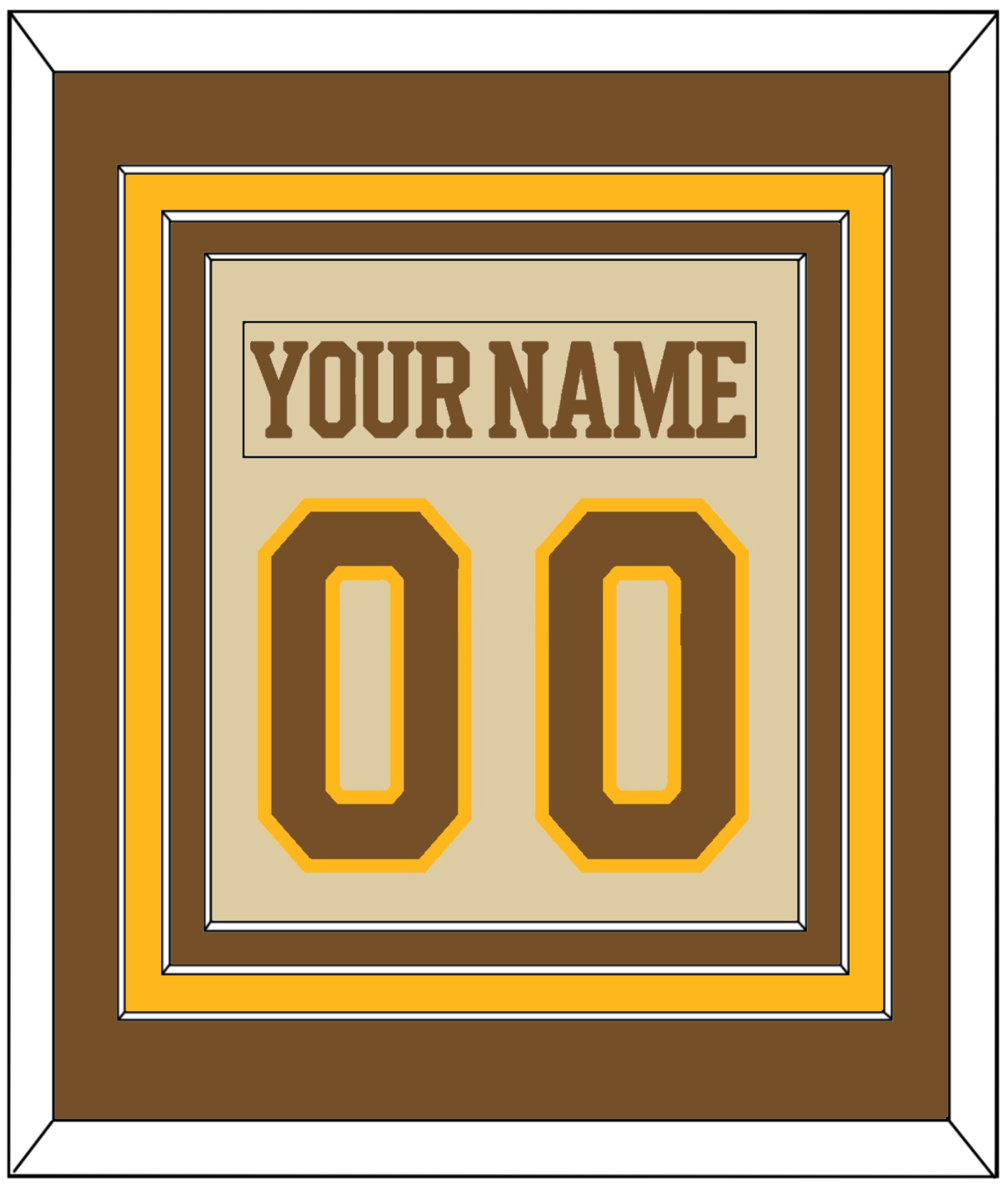 Boston Nameplate & Number (Back) Combined - Centennial Alternate Cream (2024-2025) - Premier Tier 2