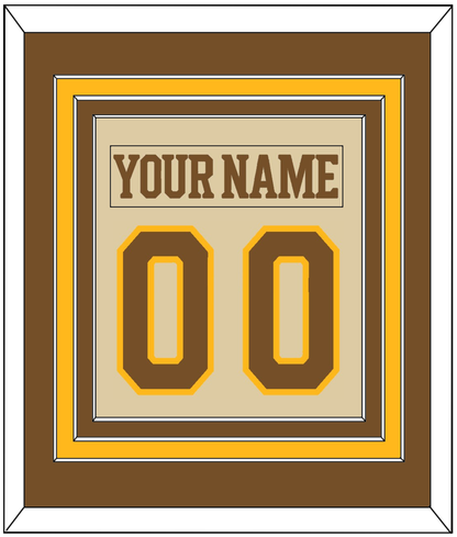 Boston Nameplate & Number (Back) Combined - Centennial Alternate Cream (2024-2025) - Premier Tier 2