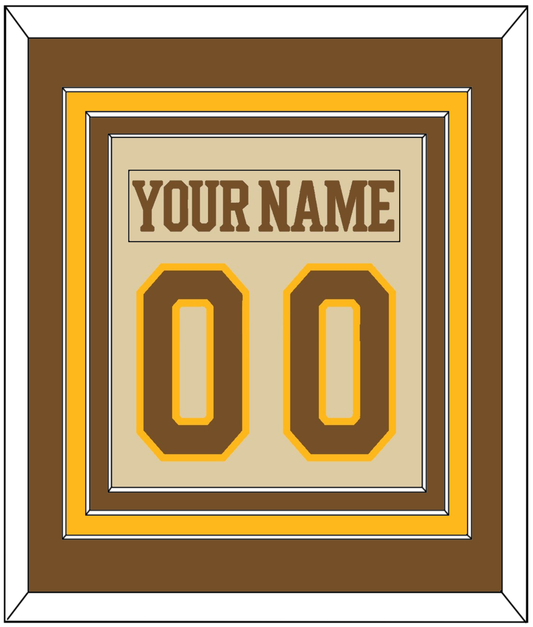 Boston Nameplate & Number (Back) Combined - Centennial Alternate Cream (2024-2025) - Premier Tier 2