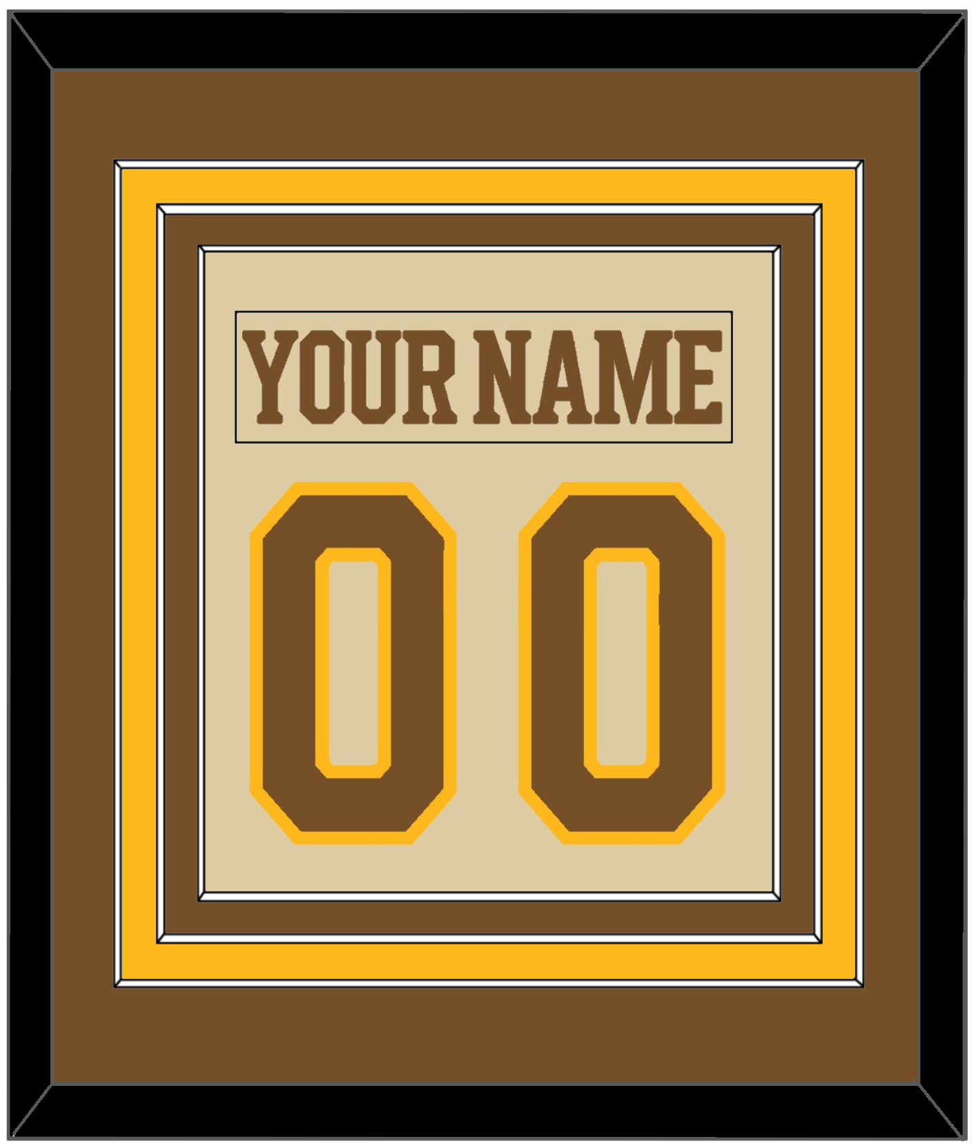 Boston Nameplate & Number (Back) Combined - Centennial Alternate Cream (2024-2025) - Premier Tier 2
