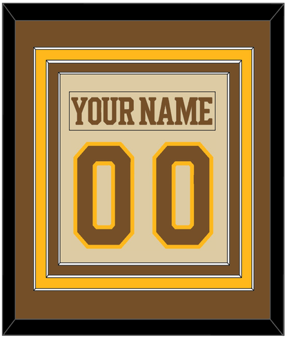 Boston Nameplate & Number (Back) Combined - Centennial Alternate Cream (2024-2025) - Premier Tier 2
