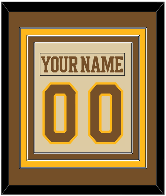 Boston Nameplate & Number (Back) Combined - Centennial Alternate Cream (2024-2025) - Premier Tier 2