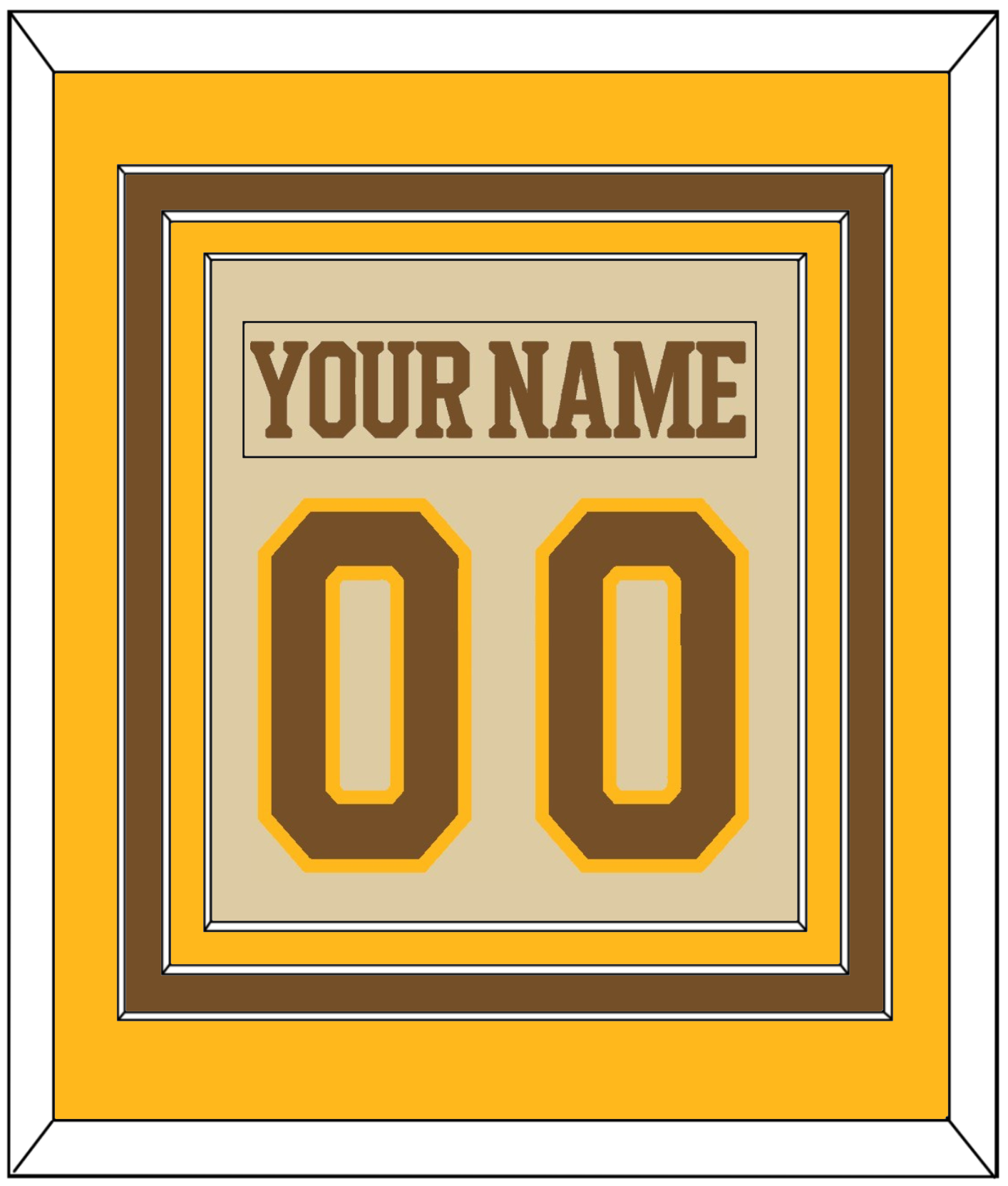Boston Nameplate & Number (Back) Combined - Centennial Alternate Cream (2024-2025) - Premier Tier 3