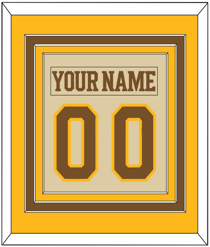 Boston Nameplate & Number (Back) Combined - Centennial Alternate Cream (2024-2025) - Premier Tier 3
