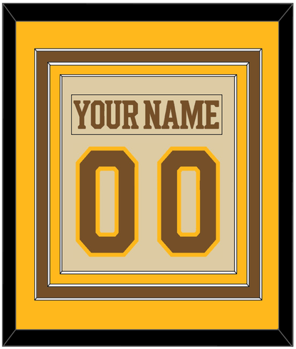 Boston Nameplate & Number (Back) Combined - Centennial Alternate Cream (2024-2025) - Premier Tier 3