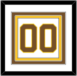 Boston Number (Back) - Home White (1925-1932) - Triple Mat 1