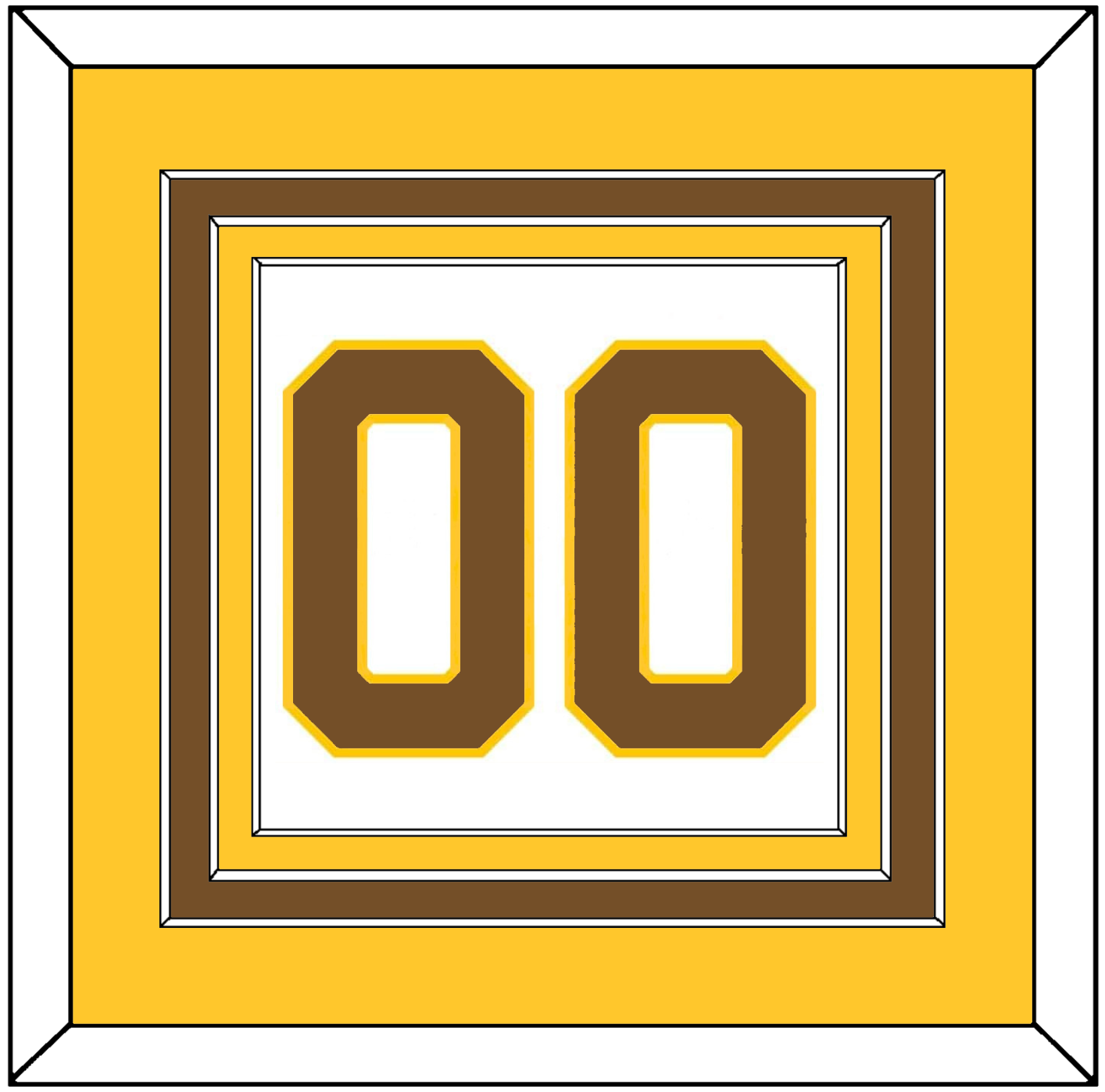 Boston Number (Back) - Home White (1925-1932) - Premier Tier 3