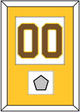 Boston Number (Back) With Stanley Cup Champions Patch - Home White (1925-1932) - Single Mat 2