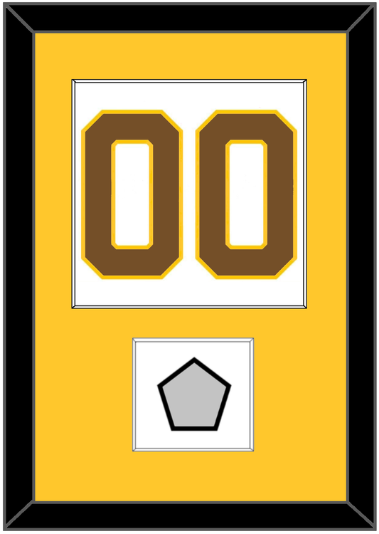 Boston Number (Back) With Stanley Cup Champions Patch - Home White (1925-1932) - Essential Tier 2