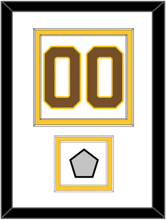 Boston Number (Back) With Stanley Cup Champions Patch - Home White (1925-1932) - Signature Tier 1