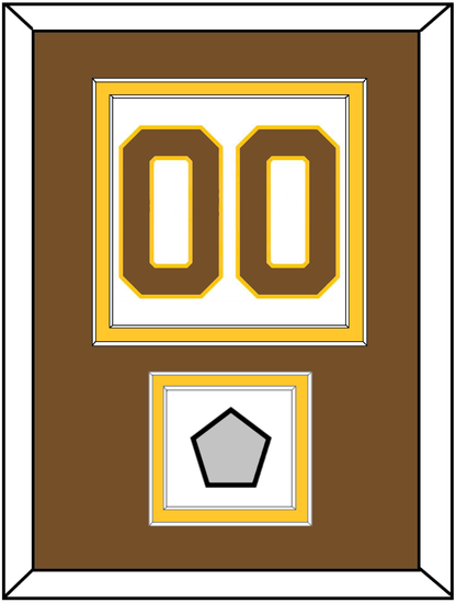 Boston Number (Back) With Stanley Cup Champions Patch - Home White (1925-1932) - Signature Tier 3