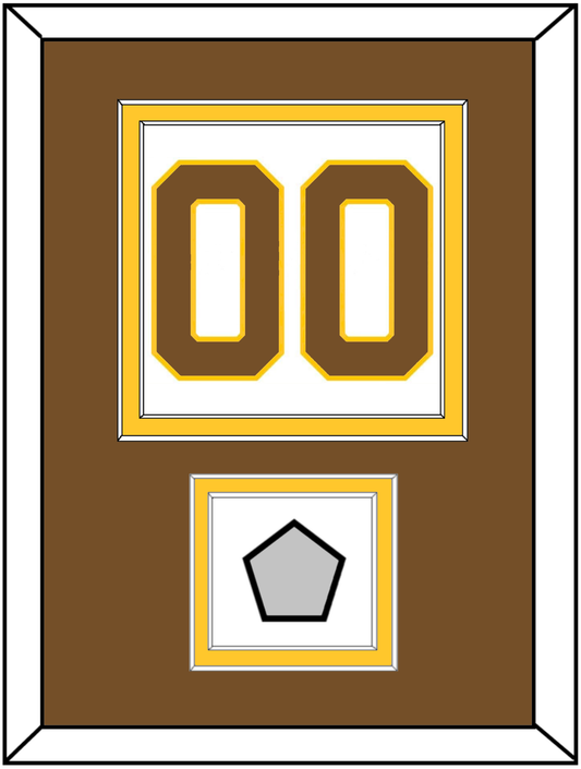 Boston Number (Back) With Stanley Cup Champions Patch - Home White (1925-1932) - Signature Tier 3
