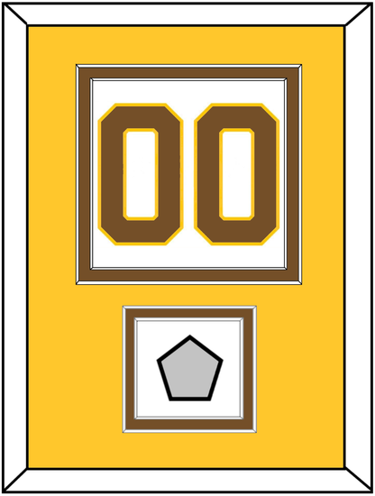 Boston Number (Back) With Stanley Cup Champions Patch - Home White (1925-1932) - Signature Tier 4
