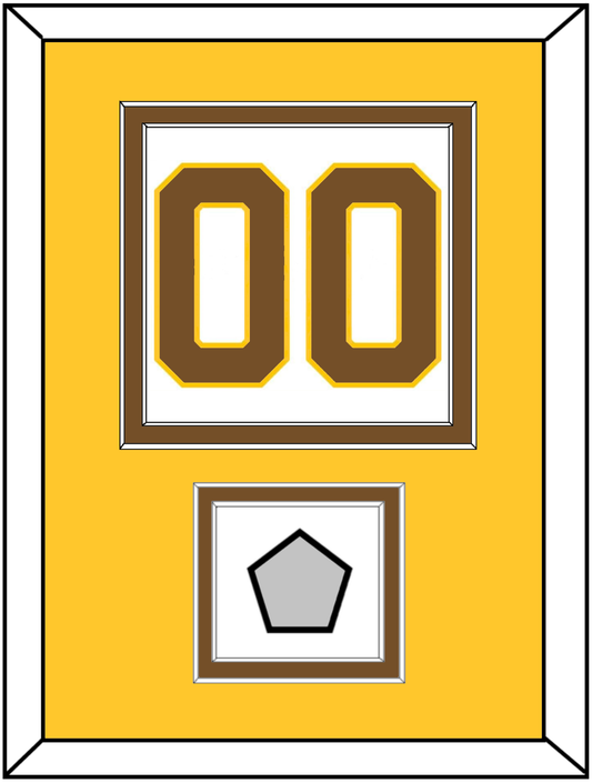Boston Number (Back) With Stanley Cup Champions Patch - Home White (1925-1932) - Signature Tier 4