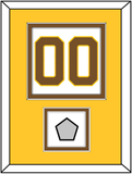 Boston Number (Back) With Stanley Cup Champions Patch - Home White (1925-1932) - Double Mat 4