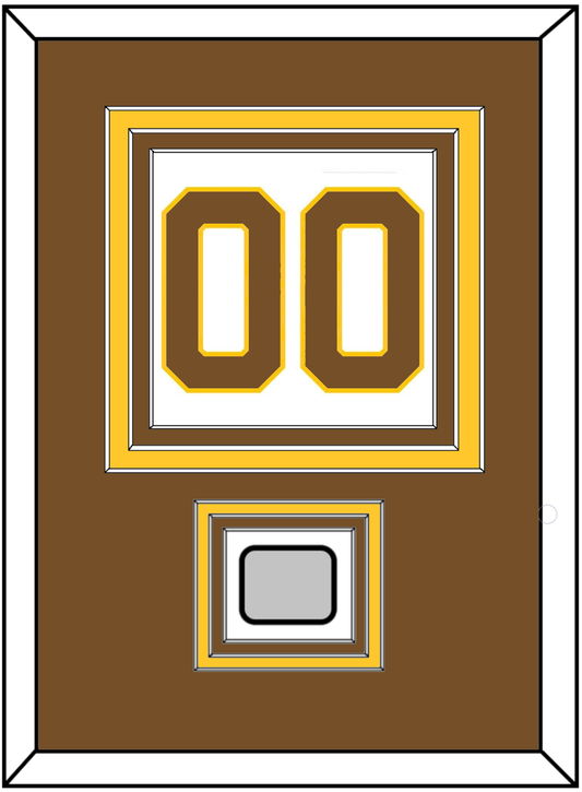 Boston Number (Back) With Stanley Cup Champions Patch - Home White (1925-1932) - Premier Tier 2