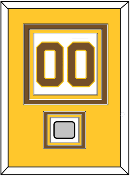 Boston Number (Back) With Stanley Cup Champions Patch - Home White (1925-1932) - Premier Tier 3