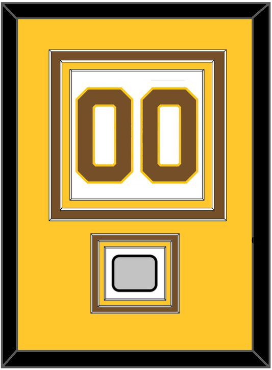 Boston Number (Back) With Stanley Cup Champions Patch - Home White (1925-1932) - Premier Tier 3
