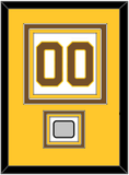 Boston Number (Back) With Stanley Cup Champions Patch - Home White (1925-1932) - Triple Mat 3