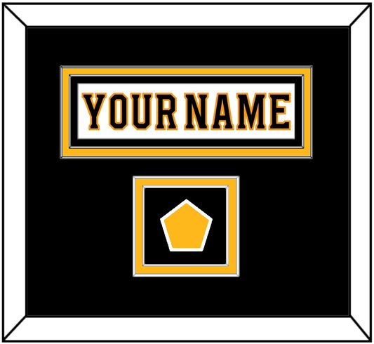 Boston Nameplate & Jersey Logo Patch - Road White - Signature Tier 2