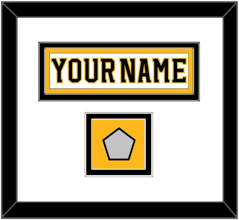 Boston Nameplate & 2011 Stanley Cup Champions Patch - Road White (2007-2017) - Signature Tier 2