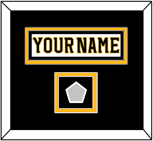 Boston Nameplate & 2011 Stanley Cup Champions Patch - Road White (2007-2017) - Signature Tier 3
