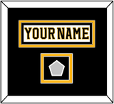 Boston Nameplate & 2011 Stanley Cup Finals Patch - Road White (2007-2017) - Double Mat 3