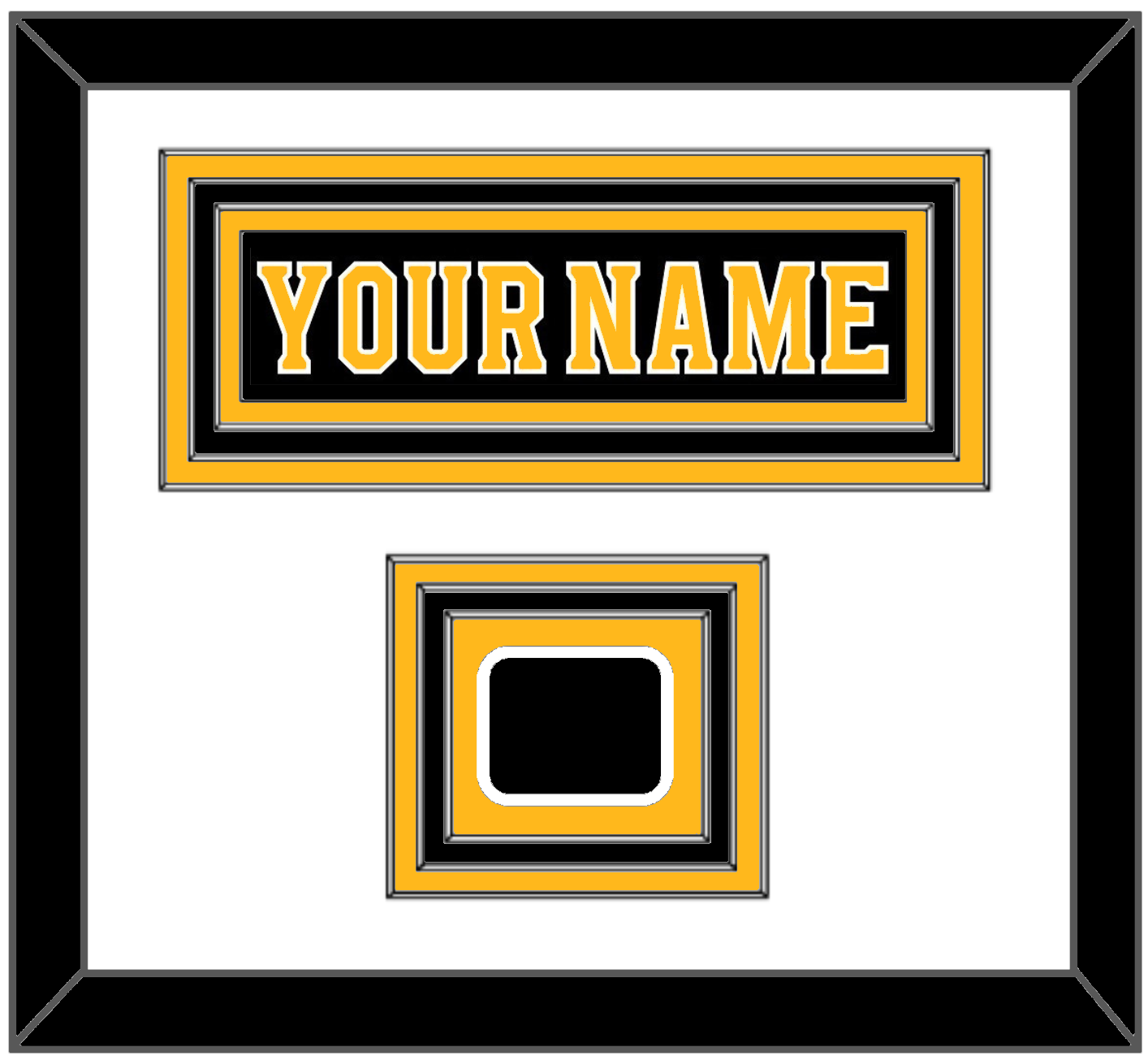 Boston Nameplate & Jersey Logo Patch - Home Black - Premier Tier 1