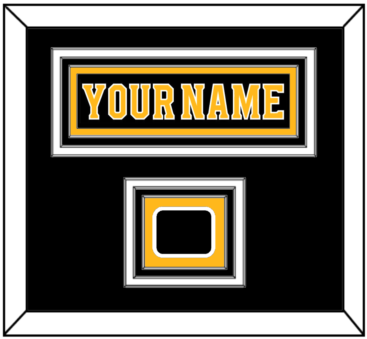 Boston Nameplate & Jersey Logo Patch - Home Black - Premier Tier 2