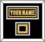 Boston Nameplate & Jersey Logo Patch - Home Black - Triple Mat 2
