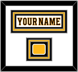 Boston Nameplate & Jersey Logo Patch - Road White - Triple Mat 1