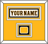 Boston Nameplate & Jersey Logo Patch - Road White - Triple Mat 3