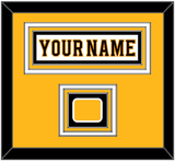 Boston Nameplate & Jersey Logo Patch - Road White - Triple Mat 3