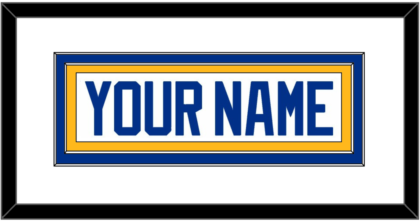 Buffalo Nameplate - Road White - Signature Tier 1