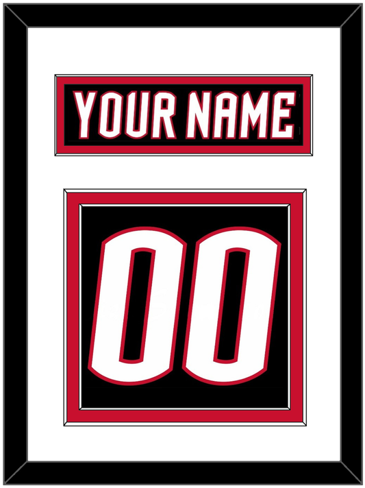 Buffalo Nameplate & Number (Back) - Alternate Black - Signature Tier 1
