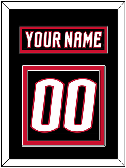 Buffalo Nameplate & Number (Back) - Alternate Black - Signature Tier 2