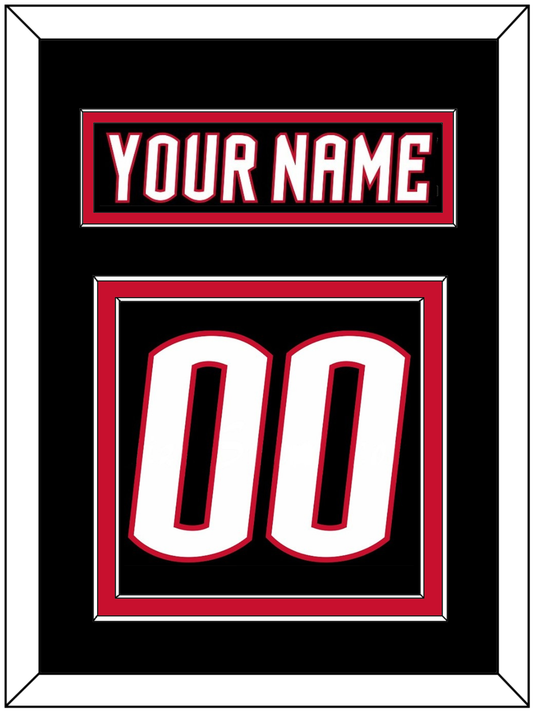 Buffalo Nameplate & Number (Back) - Alternate Black - Signature Tier 2