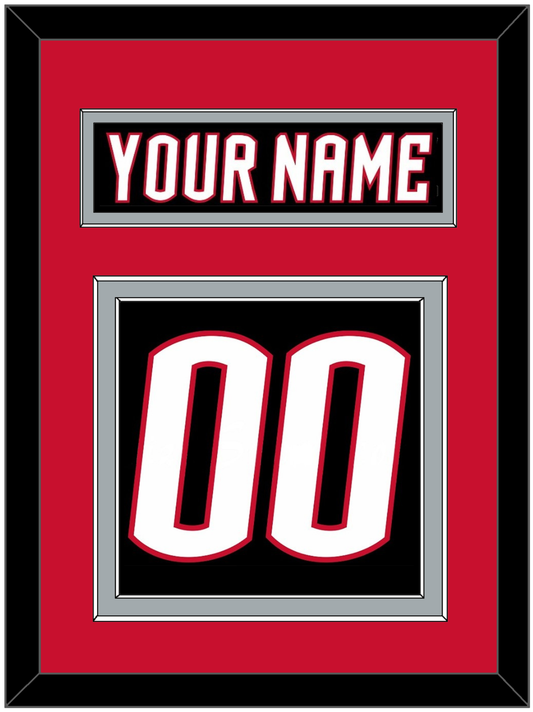 Buffalo Nameplate & Number (Back) - Alternate Black - Signature Tier 3