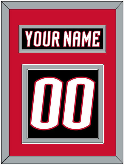 Buffalo Nameplate & Number (Back) - Alternate Black - Signature Tier 3