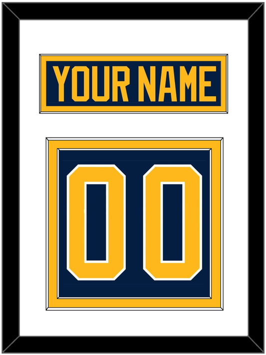Buffalo Nameplate & Number (Back) - Home Blue (2010-2020) - Signature Tier 1