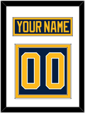 Buffalo Nameplate & Number (Back) - Home Blue (2010-2020) - Double Mat 1