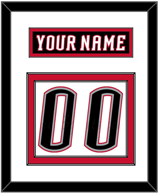 Buffalo Nameplate & Number (Back) - Home White (1996-2006) - Signature Tier 1